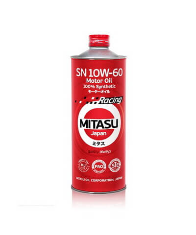 MJ-116. MITASU RACING MOTOR OIL SN 10W-60 100% Synthetic - Image 2