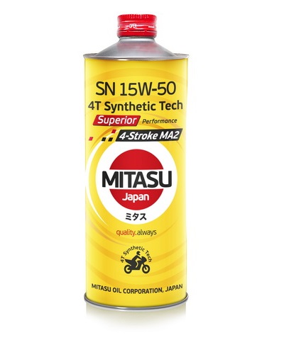 MJ-954. MITASU SUPERIOR 4-STROKE SN/MA2 15W-50