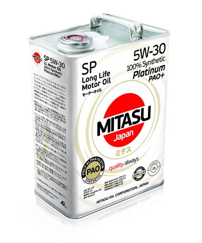MJ-111. MITASU PLATINUM PAO SN 5W-30 100% Synthetic