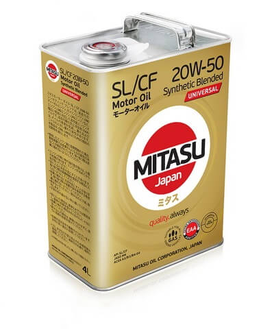MJ-126. MITASU MOTOR OIL SL/CF 20W-50 Synthetic Blended