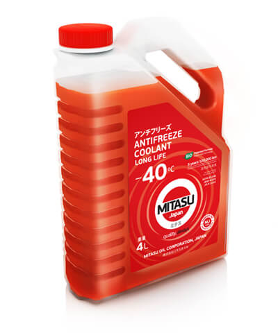 MJ-641. MITASU RED LONG LIFE ANTIFREEZE/COOLANT - 40ºC