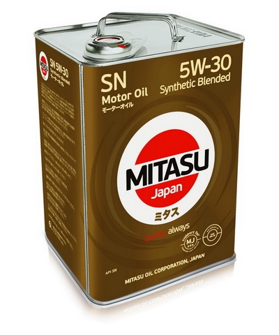 MJ-120. MITASU MOTOR OIL SN 5W-30 ILSAC GF-5 Synthetic Blended